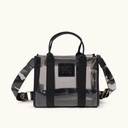 Bolso Transparente con Bandolera Estampada JADE CROSSBODY SHOPPER BLACK (1)