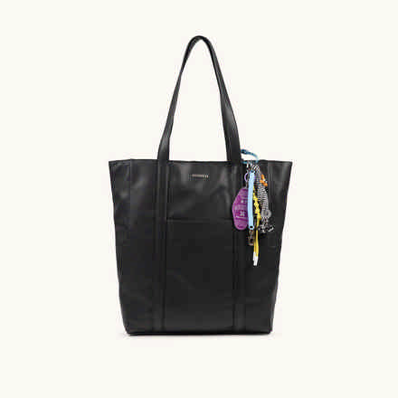 Bolso Shopper Negro con Charms ExtraÃ­bles CHARMS SHOPPER BLACK (2)