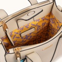 Bolso Crossbody Tote Crema con Charms y Bandolera Logotipada CHARMS CROSSBODY TOTE CREAM (5)