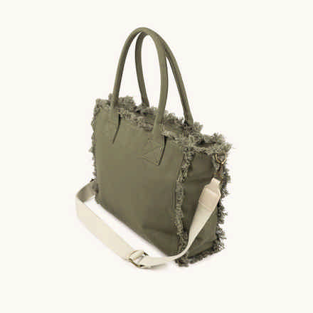Bolso Shopper Denim de Algodón Reciclado con Flecos SCUBA DENIM SHOPPER (8)