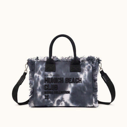 Bolso Bandolera Caqui de Algodón Reciclado con Flecos y Bordado Rosa SCUBA KHAKI CROSSBODY (7)