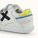 MUNICH BABY GOAL 1632 Zapatilla de BebÃ© Azul Marino en Malla con Suela Verde FlÃºor (9)