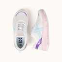 MUNICH FUN KID 09 Zapatilla Infantil Deportiva Blanca con Detalles Pastel (7)