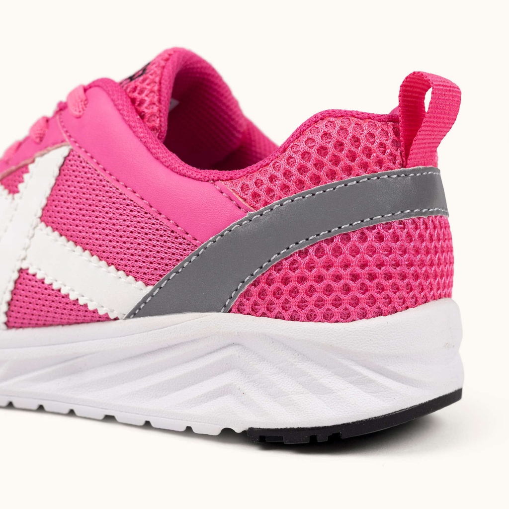 MUNICH FUN KID 10 Zapatilla Deportiva Infantil Rosa con Detalles Blancos (3)