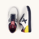 MUNICH G-3 KID 451 Zapatilla de FÃºtbol Sala Infantil Blanca con Detalles Amarillo y Azul (7)