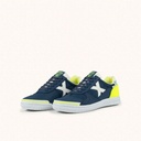 MUNICH G-3 KID 459 Zapatilla de FÃºtbol Sala Infantil Azul Marino y Amarillo FlÃºor (6)