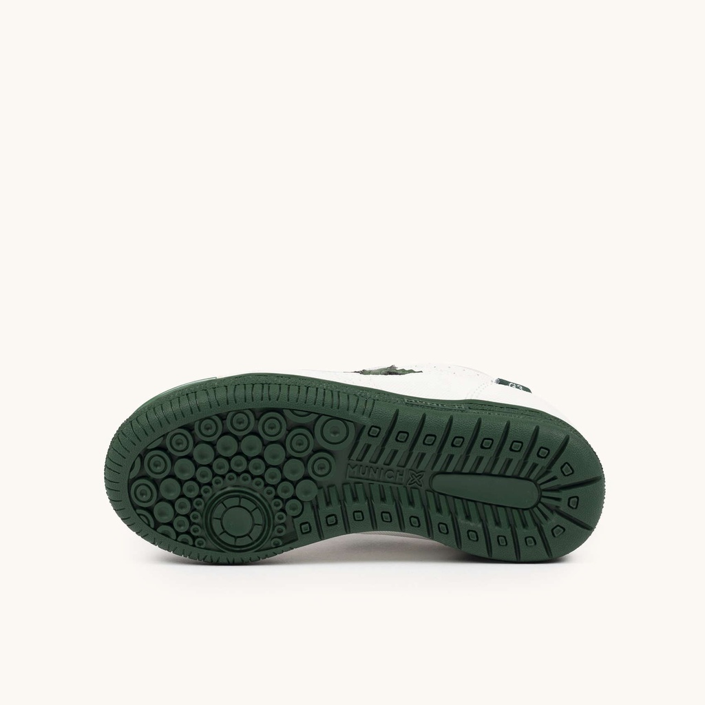 MUNICH G-3 KID VCO 450 Zapatillas de FÃºtbol Sala Infantiles con Velcro Blancas y Verdes (5)