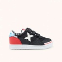 MUNICH G-3 KID VCO 461 Zapatillas Infantiles de FÃºtbol Sala Blancas con Detalles Rosa y Celeste con Triple Velcro (8)