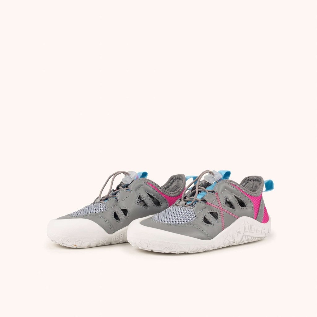 MUNICH MINI GLOSS 04 Zapatilla Barefoot Infantil Multideporte Gris y Fucsia (6)