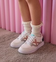 MUNICH LEGIT KID 22 Zapatilla Infantil de Estilo Tenis en Blanco, Rosa y Marino (10)