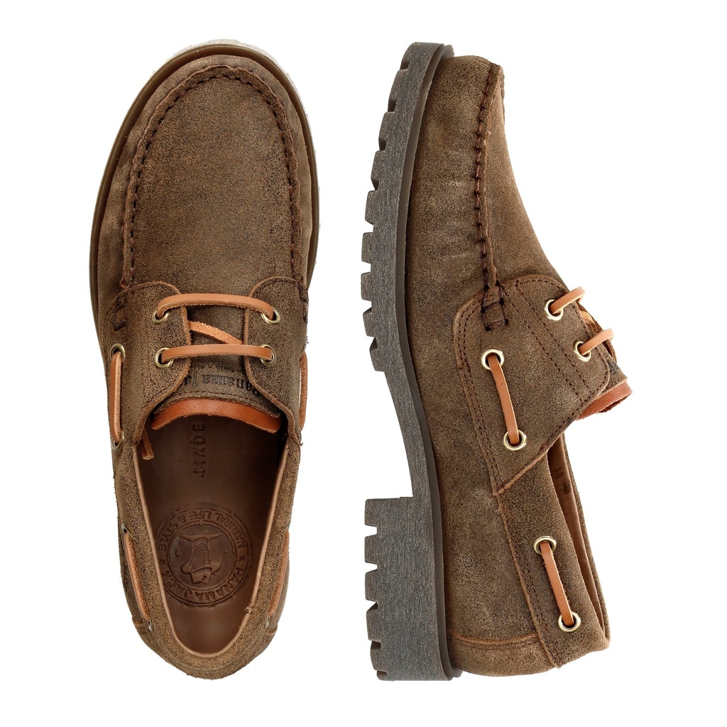 Boat B17 Velour Marron (1)
