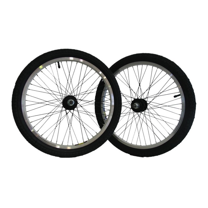 RUEDA DELANTERA 20" BMX COMPLETA (con cubierta y camara) (1)