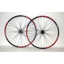 PAR RUEDAS 29ER NEO DISC 6 AGUJEROS NEGRO/ROJO (1)