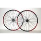 PAR RUEDAS 29ER NEO DISC 6 AGUJEROS NEGRO/ROJO (2)