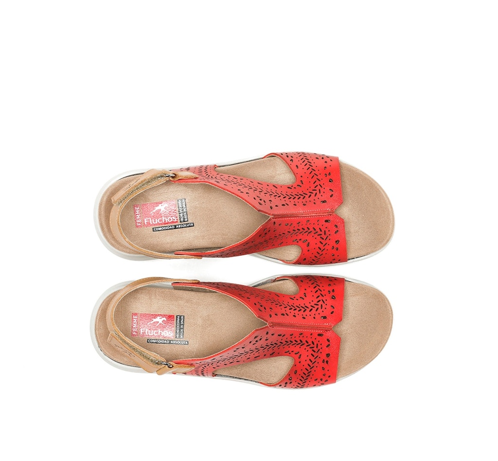 YAGON F1481 Sandalia Roja (4)