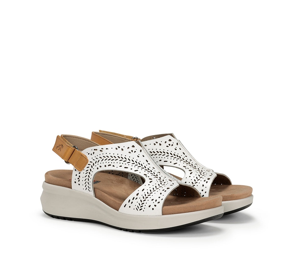 YAGON F1481 Sandalia Blanca (1)