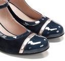 RODIN D9093 Zapato de TacÃ³n Azul (5)