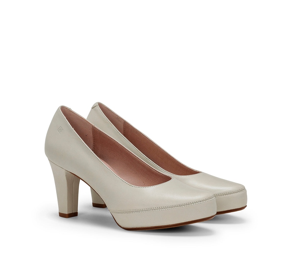 BLESA D5794 Zapato de TacÃ³n Blanco (1)