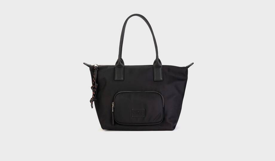 AYNA - Bolso tote textil con cierre cremallera para mujer (3)