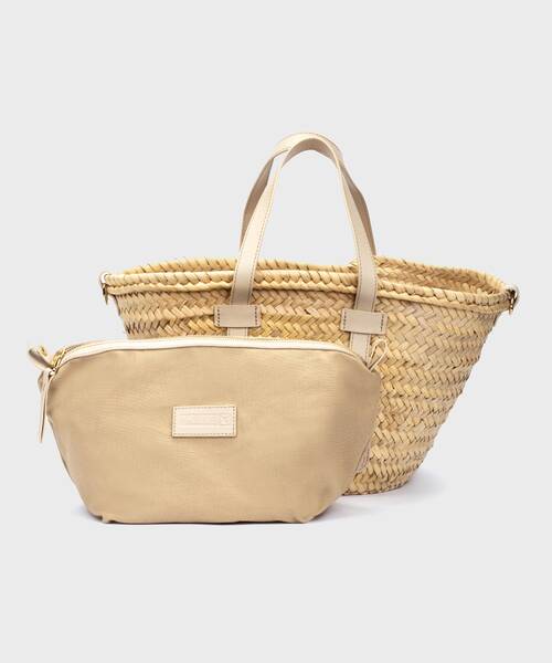 ORIO - Bolso capazo con detalles en piel para mujer (2)