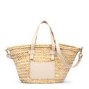 ORIO - Bolso capazo con detalles en piel para mujer (4)