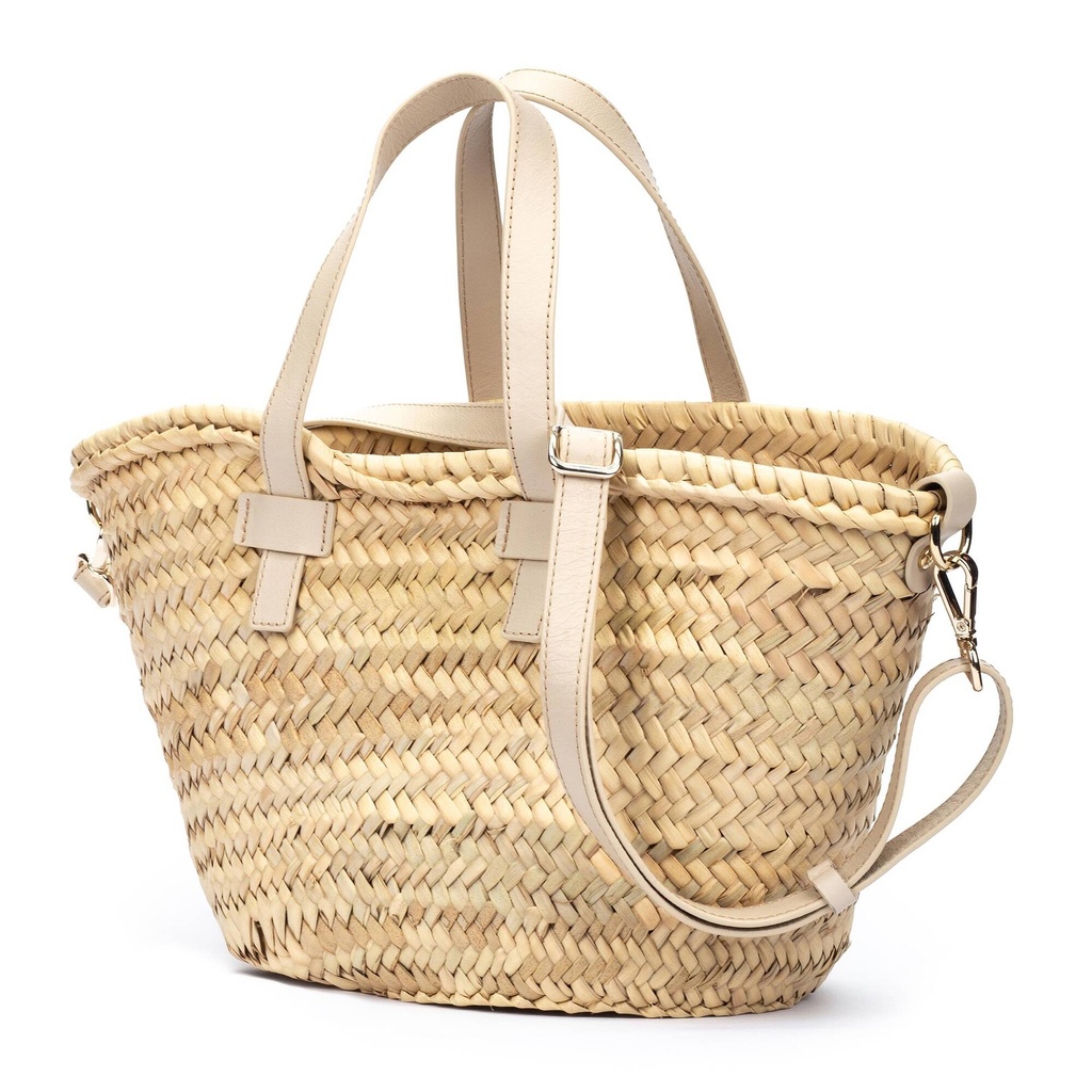 ORIO - Bolso capazo con detalles en piel para mujer (6)