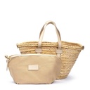 ORIO - Bolso capazo con detalles en piel para mujer (7)