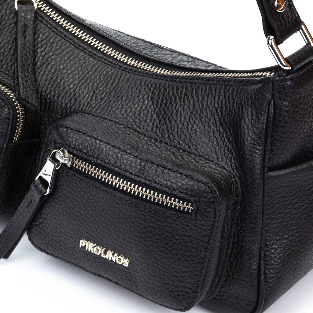 BEGET - Hobo con piel suave y cremallera para mujer. (7)