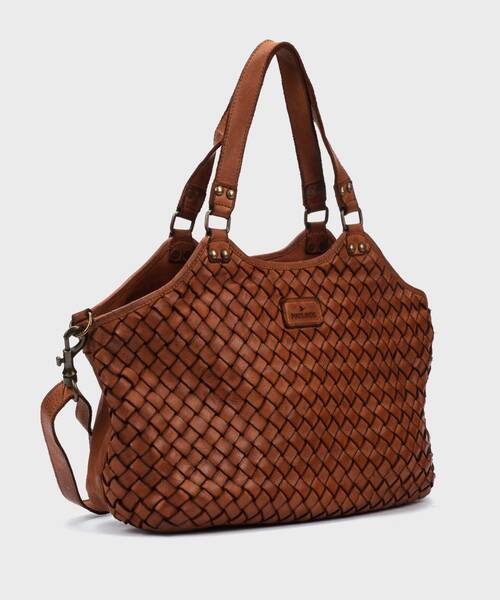 FAURA - Bolso shopper trenzado para mujer (1)