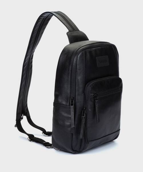 VALLS - Mochila de piel con asa divisible para hombre. (1)