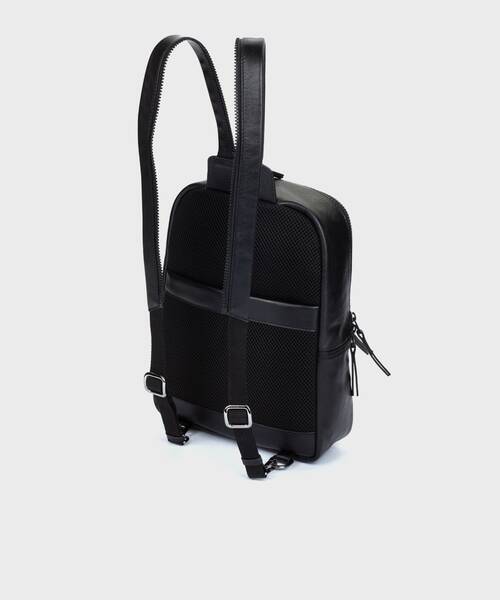 VALLS - Mochila de piel con asa divisible para hombre. (2)