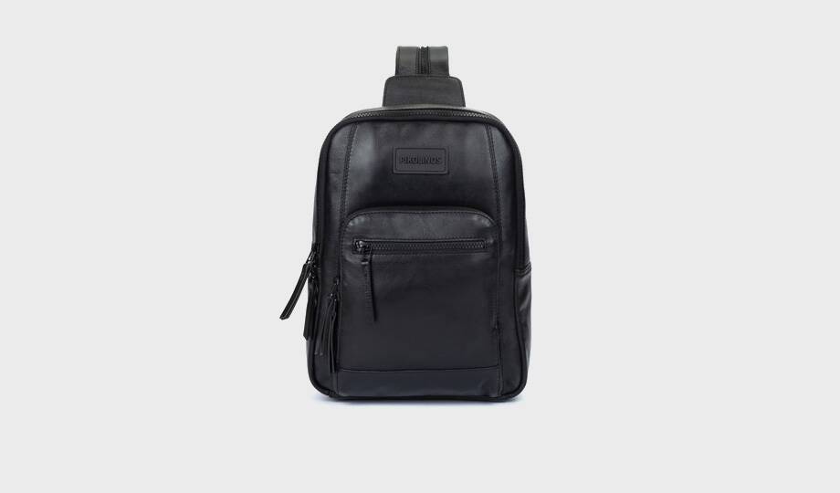 VALLS - Mochila de piel con asa divisible para hombre. (3)