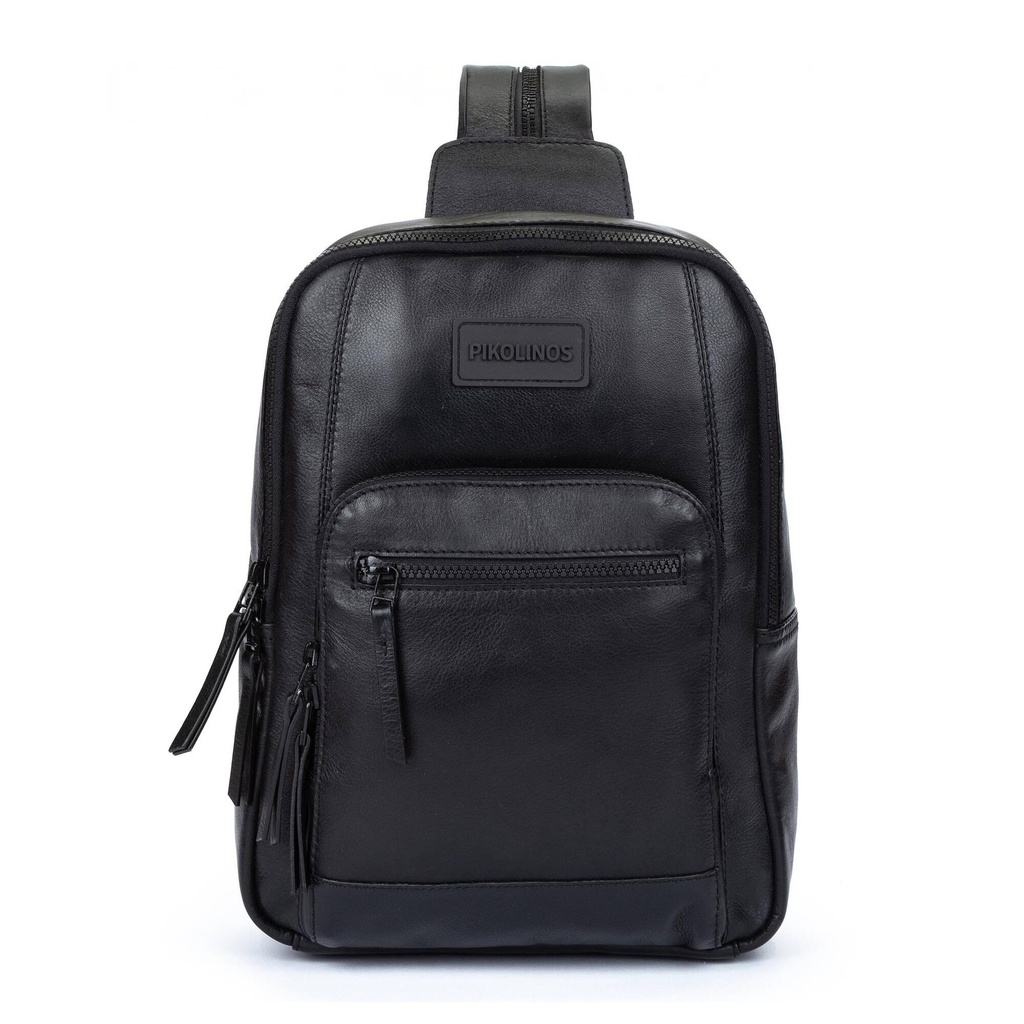 VALLS - Mochila de piel con asa divisible para hombre. (4)