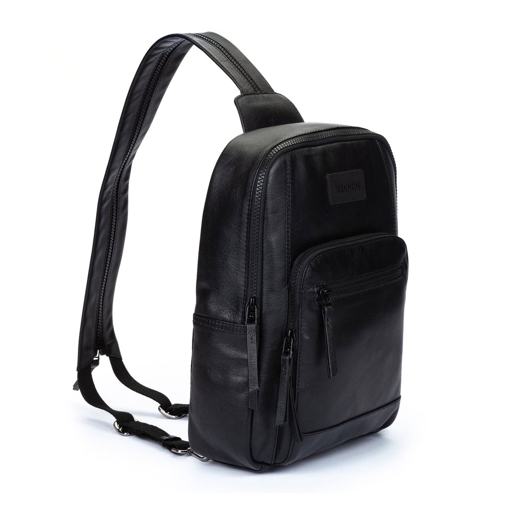 VALLS - Mochila de piel con asa divisible para hombre. (5)