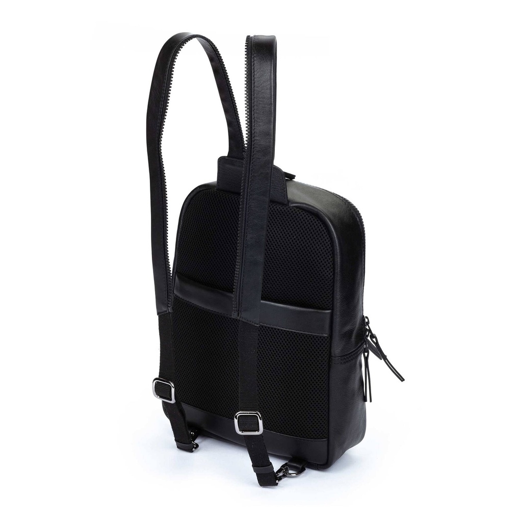 VALLS - Mochila de piel con asa divisible para hombre. (7)