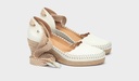 VILA - Sandalias con cintas y cuña para mujer (3)