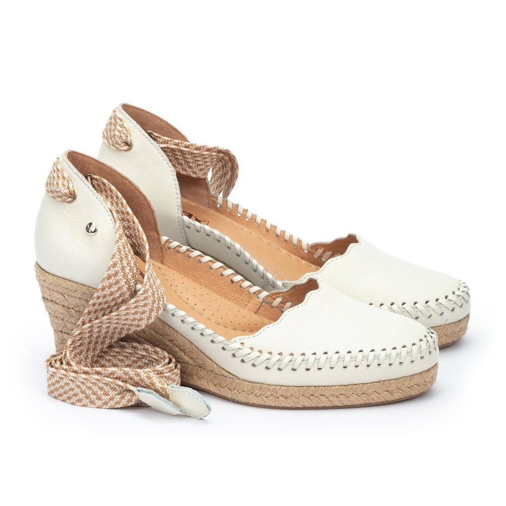 VILA - Sandalias con cintas y cuña para mujer (5)