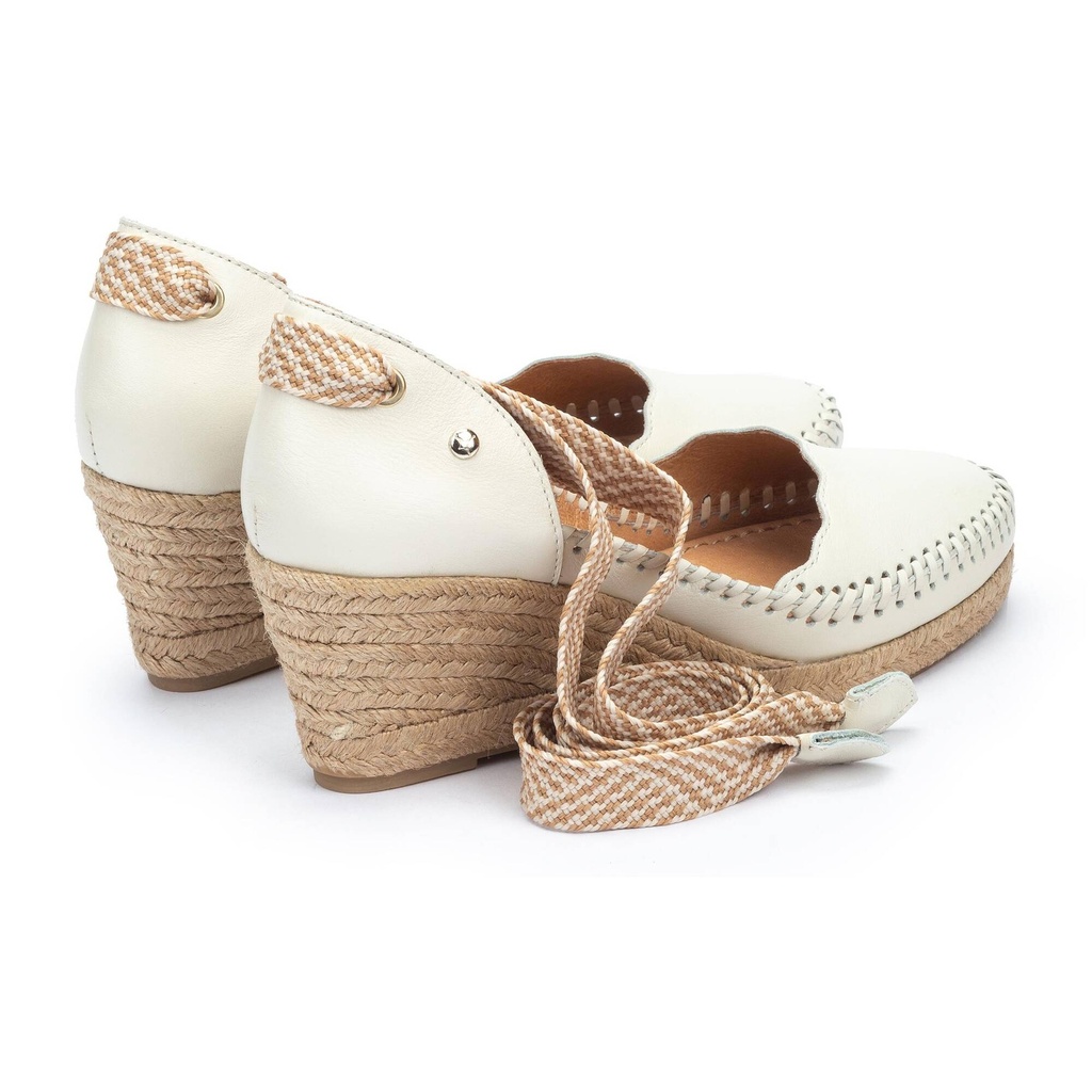 VILA - Sandalias con cintas y cuña para mujer (6)