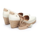 VILA - Sandalias con cintas y cuña para mujer (6)