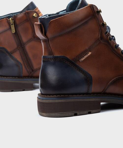 YORK - Botín con cordones y cremallera para hombre (2)
