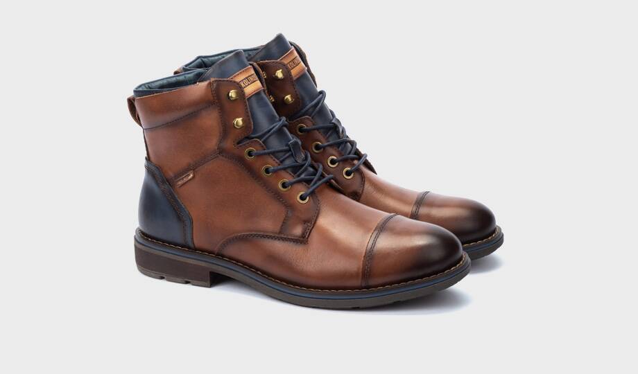 YORK - Botín con cordones y cremallera para hombre (3)