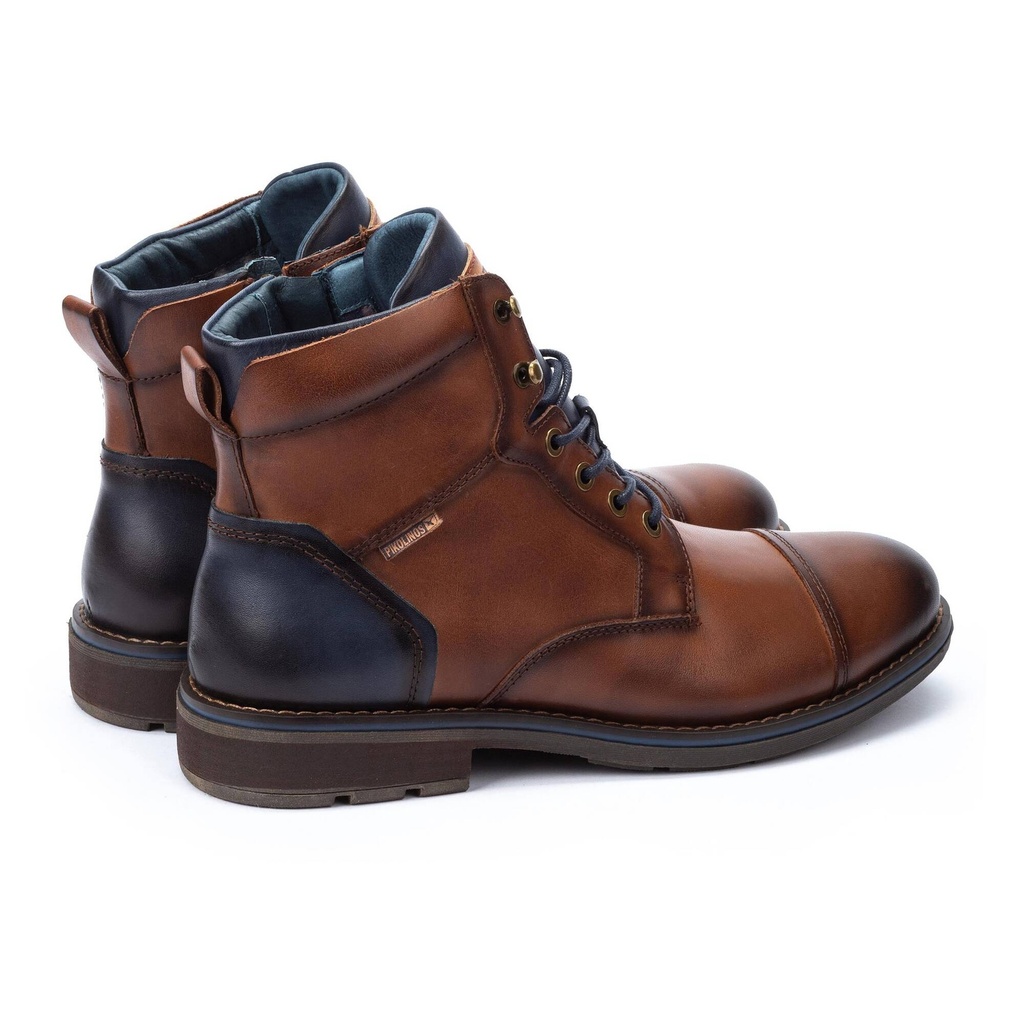 YORK - Botín con cordones y cremallera para hombre (6)