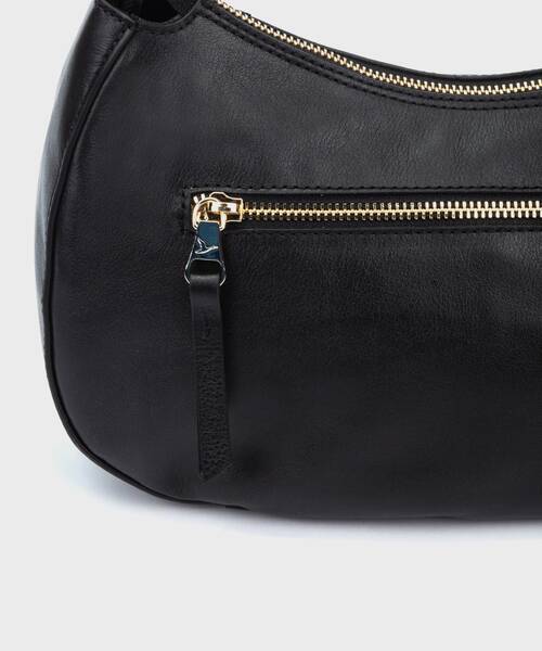 ARES - Bolso de piel con cierre de cremallera para mujer. (2)
