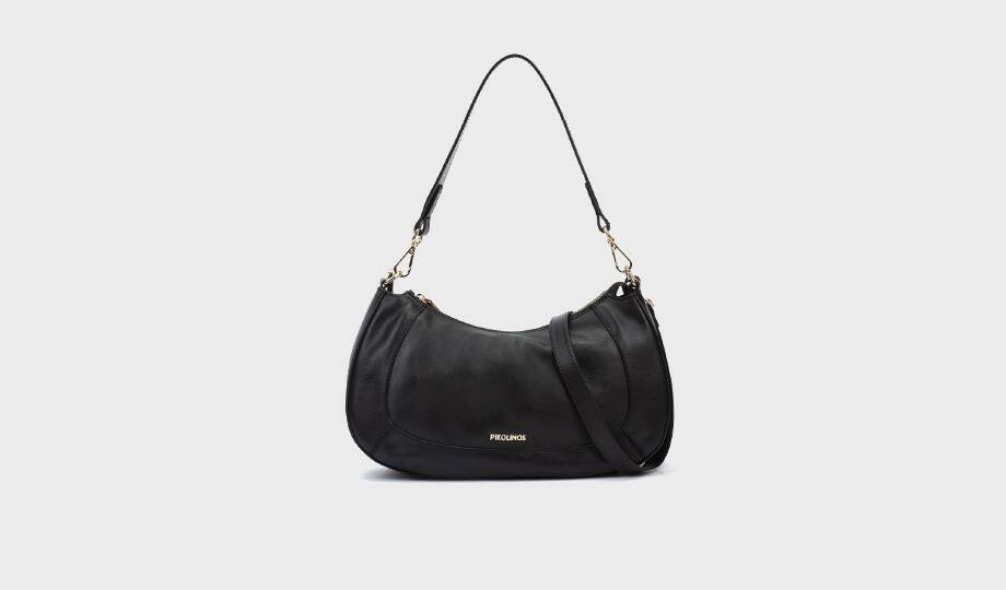 ARES - Bolso de piel con cierre de cremallera para mujer. (3)