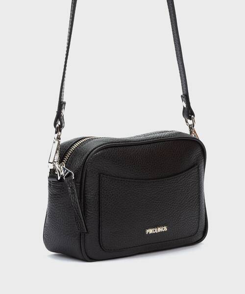 BEGET - Bandolera de piel con cremallera para mujer (1)