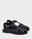 NAVIA - Sandalias planas con hebilla para mujer (1)