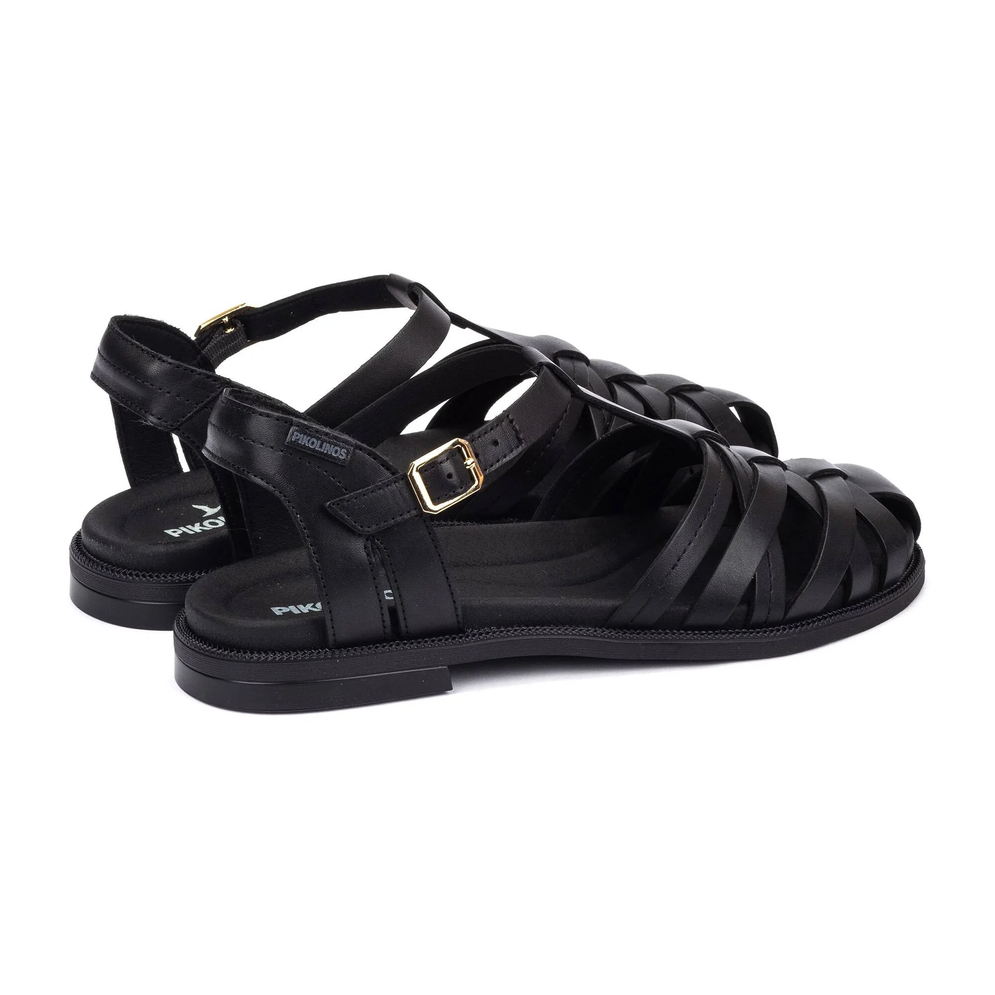NAVIA - Sandalias planas con hebilla para mujer (6)