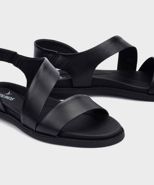 NAVIA - Sandalias planas con cierre elástico para mujer (2)