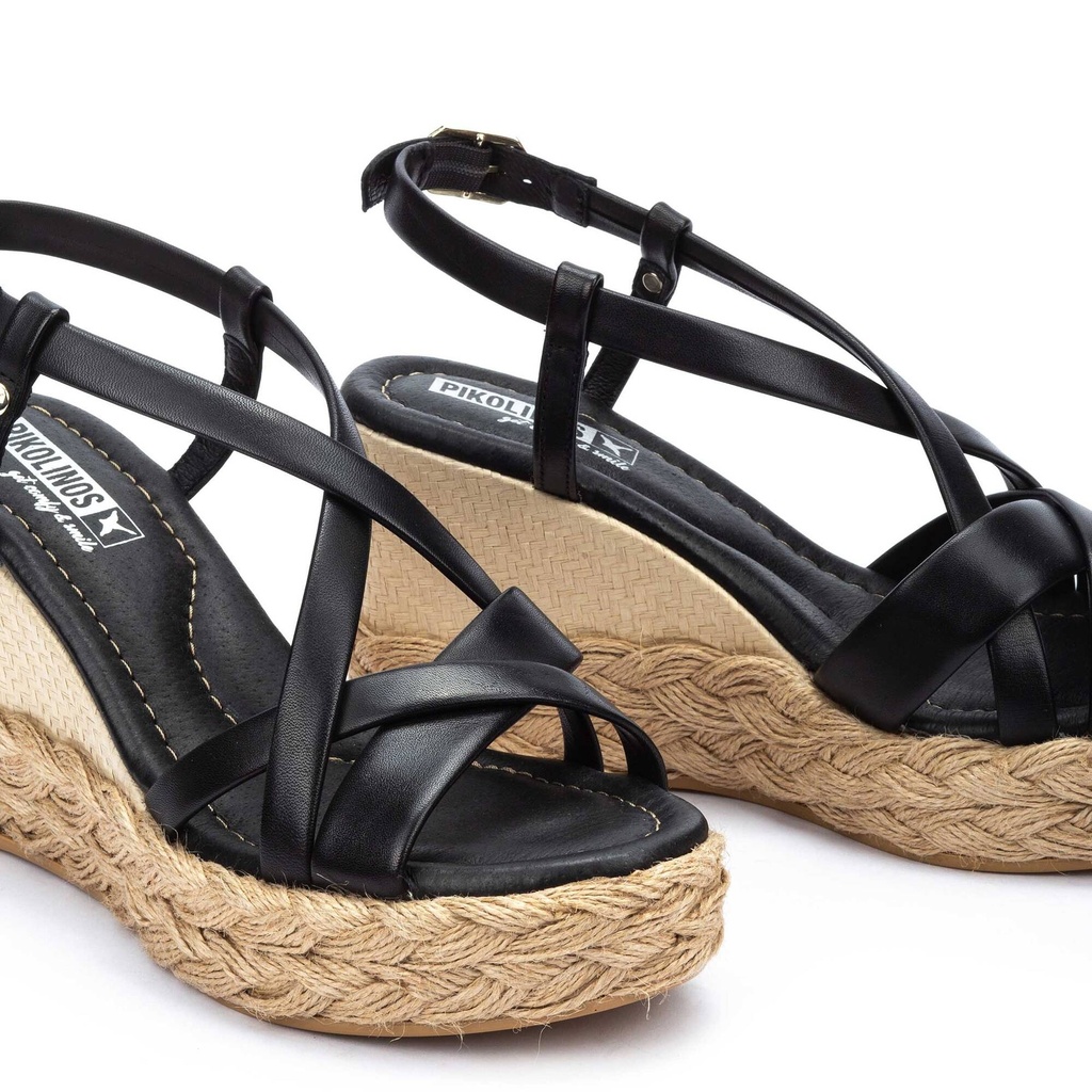 RONDA - Sandalias de cuña con tiras para mujer (7)