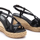 RONDA - Sandalias de cuña con tiras para mujer (7)